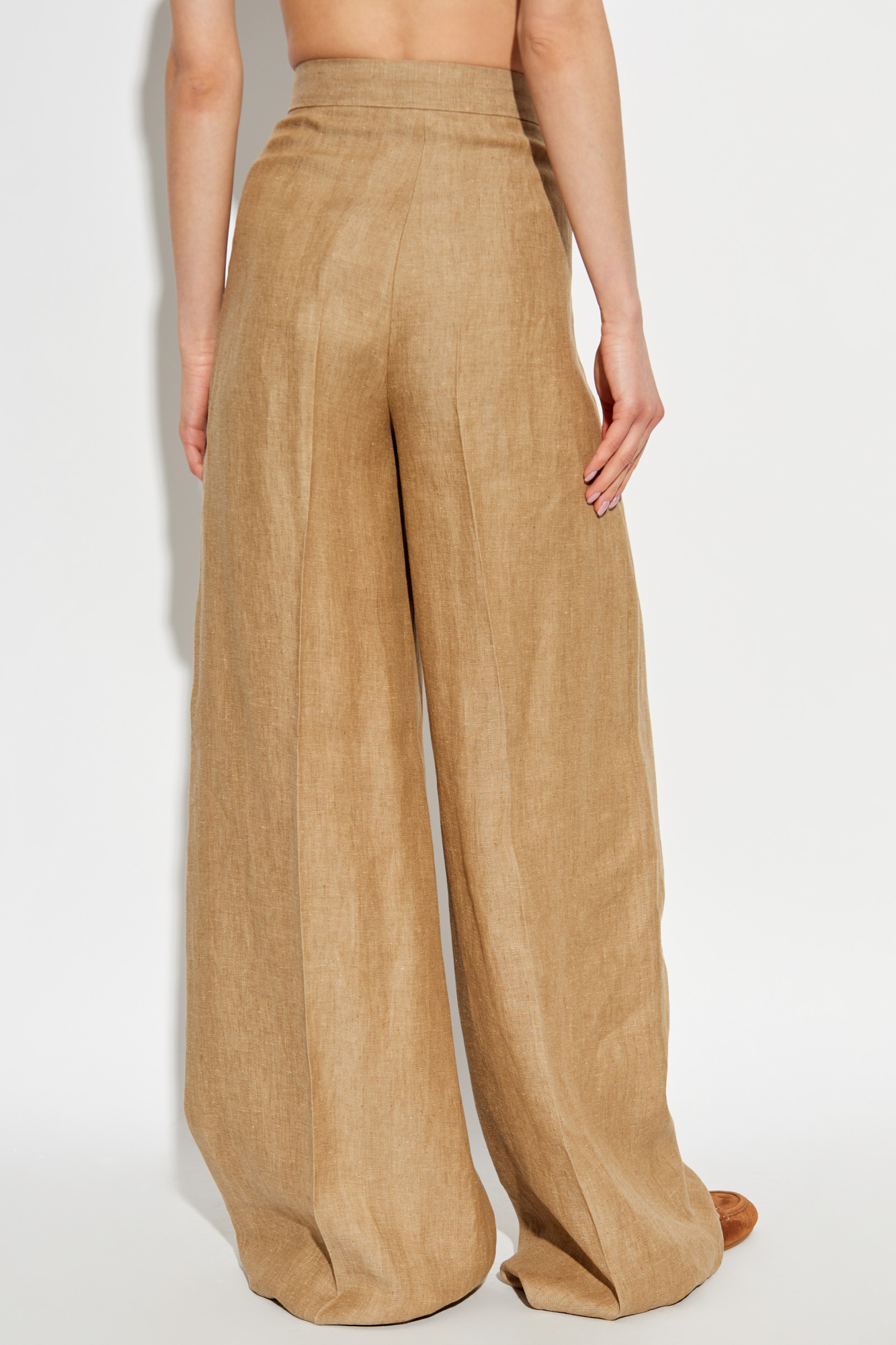 Beige Linen trousers Rauche Max Mara - Vitkac Italy